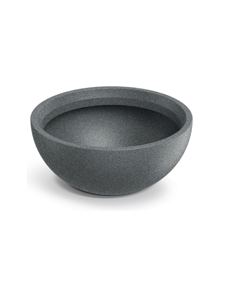 Pflanzschale rund Ø38 × 17 cm matt, 12 L – Granit hell | Töpferkönig