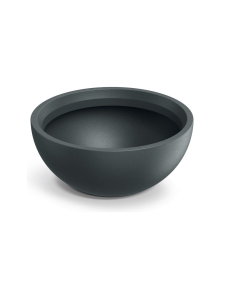 Pflanzschale rund Ø38 × 17 cm matt, 12 L – Graphit | Töpferkönig