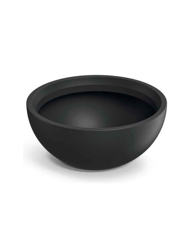 Pflanzschale rund Ø38 × 17 cm matt, 12 L – Schwarz | Töpferkönig