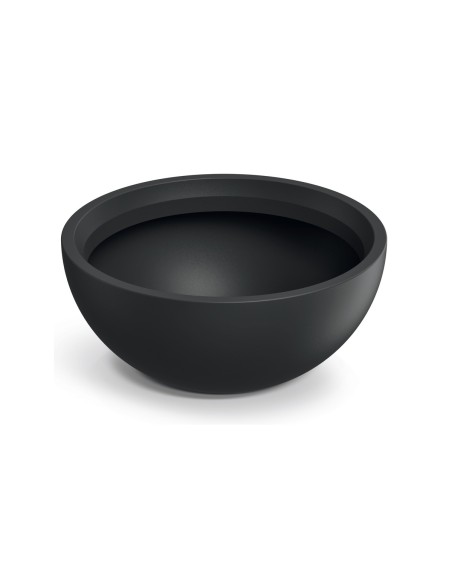 Pflanzschale rund Ø38 × 17 cm matt, 12 L – Schwarz | Töpferkönig