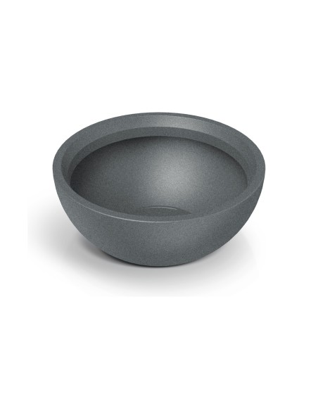 Pflanzschale rund Ø60 × 25 cm matt, 44 L – Granit hell | Töpferkönig