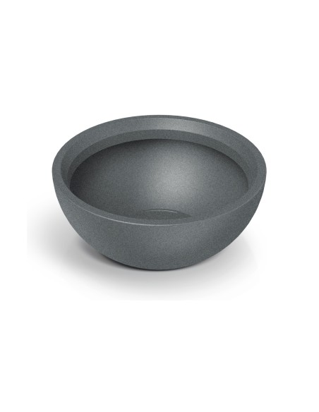 Pflanzschale rund Ø60 × 25 cm matt, 44 L – Granit hell | Töpferkönig