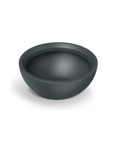 Pflanzschale rund Ø60 × 25 cm matt, 44 L – Graphit | Töpferkönig