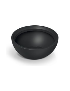 Pflanzschale rund Ø60 × 25 cm matt, 44 L – Schwarz | Töpferkönig