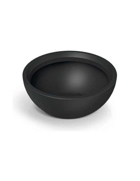Pflanzschale rund Ø60 × 25 cm matt, 44 L – Schwarz | Töpferkönig