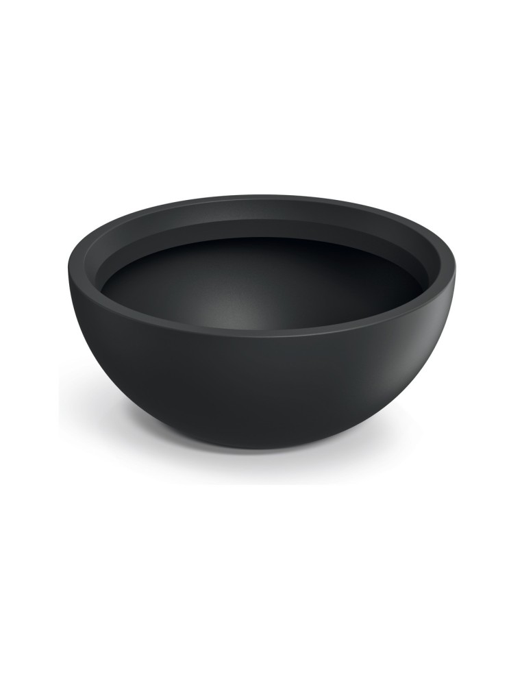 Pflanzschale rund Ø60 × 25 cm matt, 44 L – Schwarz | Töpferkönig