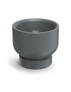 Blumentopf rund Ø40 × 33 cm Steinoptik, 13 L – Granit hell | Töpferkönig