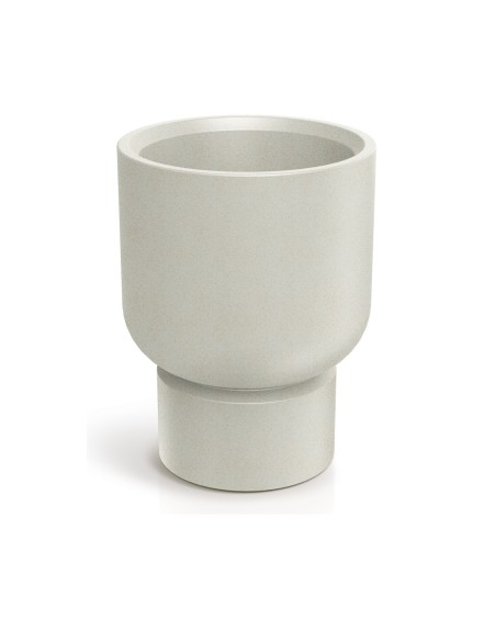 Blumenkübel rund Ø40 × 51 cm Steinoptik, 17 L – Sand | Töpferkönig
