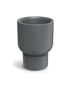 Blumenkübel rund Ø40 × 51 cm Steinoptik, 17 L – Granit hell | Töpferkönig