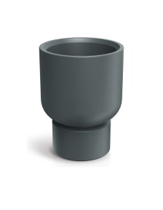 Blumenkübel rund Ø40 × 51 cm Steinoptik, 17 L – Graphit | Töpferkönig