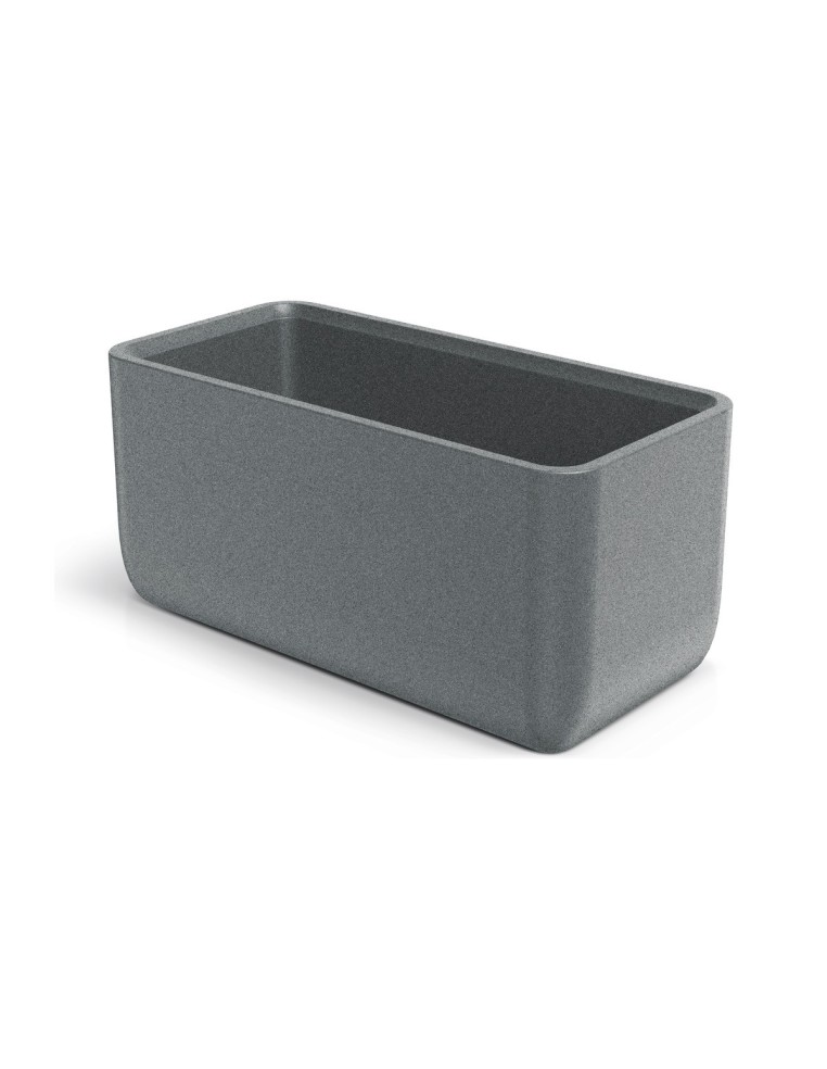 Pflanzkasten 80 × 38 × 37 cm Steinoptik, 57 L – Granit hell | Töpferkönig