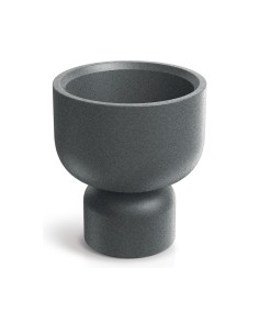 Blumentopf rund Ø40 × 43 cm Steinoptik, 14 L – Granit hell | Töpferkönig