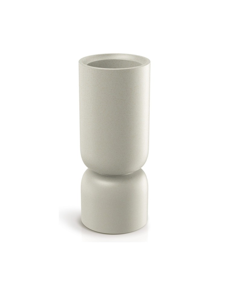 Pflanzsäule rund Ø25 × 61 cm Steinoptik, 6,5 L – Sand | Töpferkönig