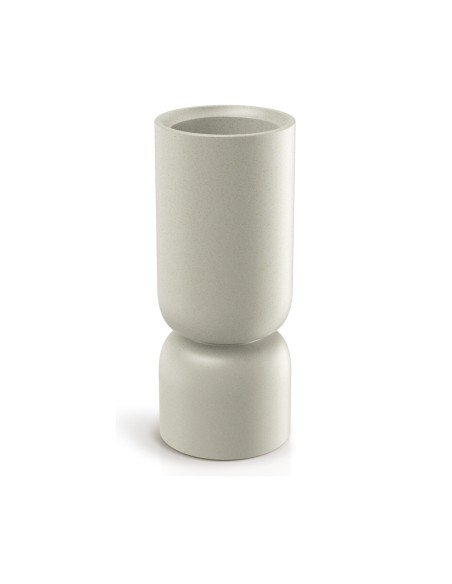 Pflanzsäule rund Ø25 × 61 cm Steinoptik, 6,5 L – Sand | Töpferkönig