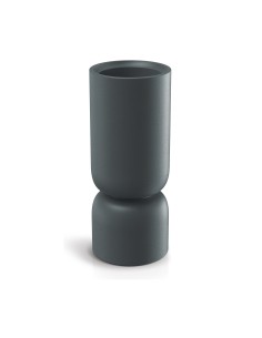 Pflanzsäule rund Ø25 × 61 cm Steinoptik, 6,5 L – Graphit | Töpferkönig
