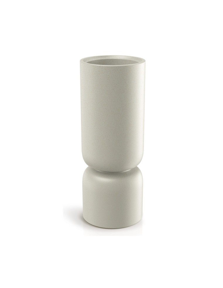 Pflanzsäule rund Ø30 × 76 cm Steinoptik, 10,5 L – Sand | Töpferkönig