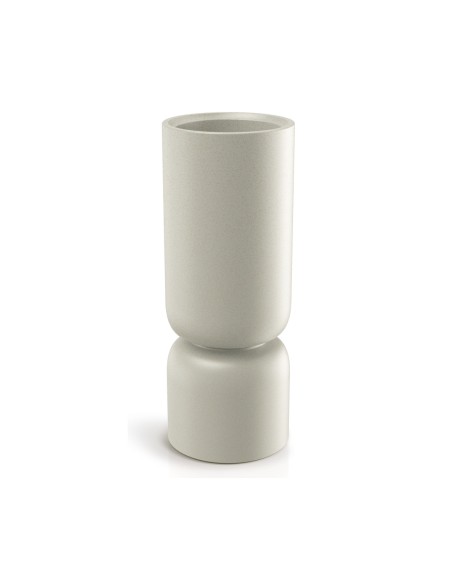 Pflanzsäule rund Ø30 × 76 cm Steinoptik, 10,5 L – Sand | Töpferkönig