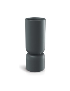 Pflanzsäule rund Ø30 × 76 cm Steinoptik, 10,5 L – Graphit | Töpferkönig