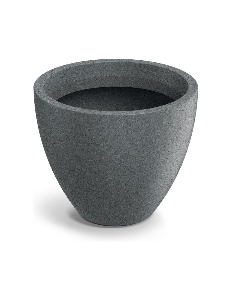 Blumentopf rund Ø38 × 32 cm matt, 23 L – Granit hell | Töpferkönig