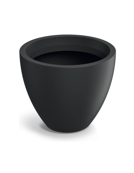 Blumentopf rund Ø38 × 32 cm matt, 23 L – Schwarz | Töpferkönig