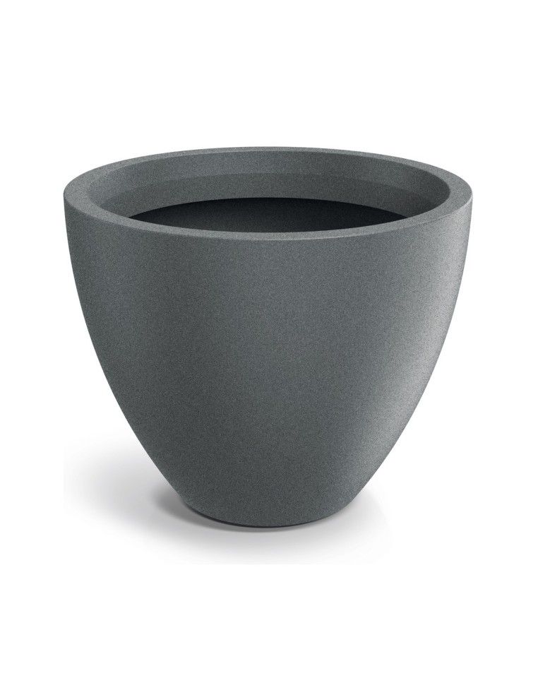 Pflanzkübel rund Ø78 × 64 cm matt, 102 L – Granit hell | Töpferkönig