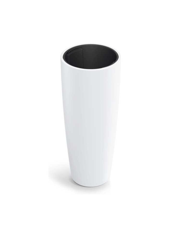 Pflanzsäule rund Ø39 × 96 cm matt, 88 L – Weiß | Töpferkönig