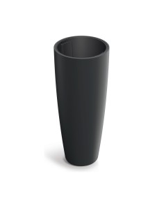 Pflanzsäule rund Ø47 × 115 cm matt, 152 L – Schwarz | Töpferkönig