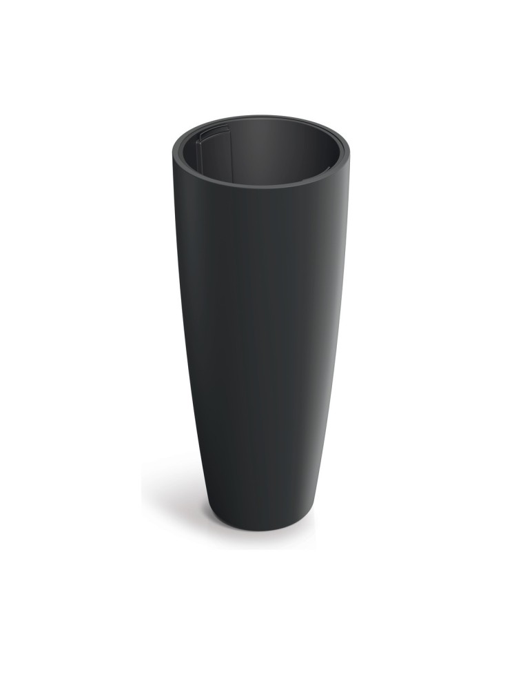 Pflanzsäule rund Ø47 × 115 cm matt, 152 L – Schwarz | Töpferkönig
