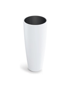 Pflanzsäule rund Ø47 × 115 cm matt, 152 L – Weiß | Töpferkönig
