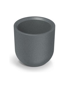 Blumentopf rund Ø40 × 40 cm Steinoptik, 19 L – Granit hell | Töpferkönig