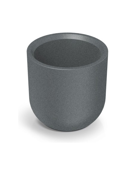 Blumentopf rund Ø40 × 40 cm Steinoptik, 19 L – Granit hell | Töpferkönig