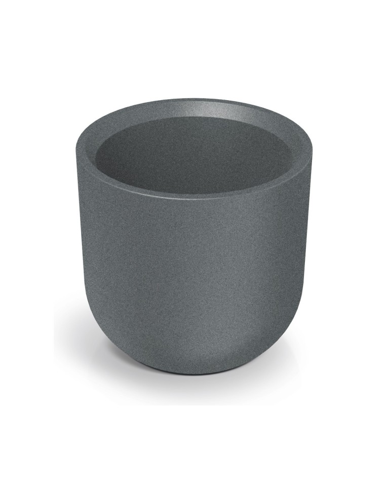 Blumentopf rund Ø48 × 48 cm Steinoptik, 35 L – Granit hell | Töpferkönig