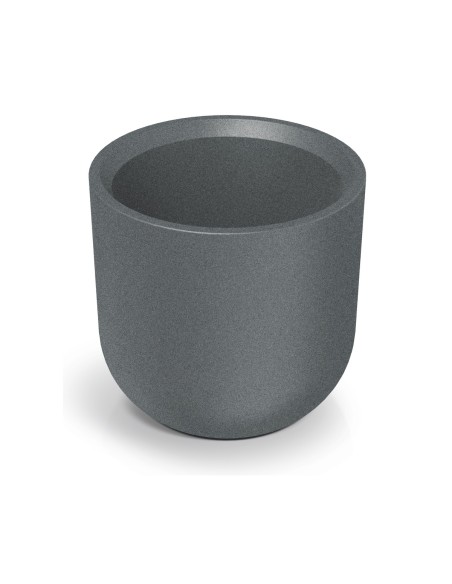 Blumentopf rund Ø48 × 48 cm Steinoptik, 35 L – Granit hell | Töpferkönig