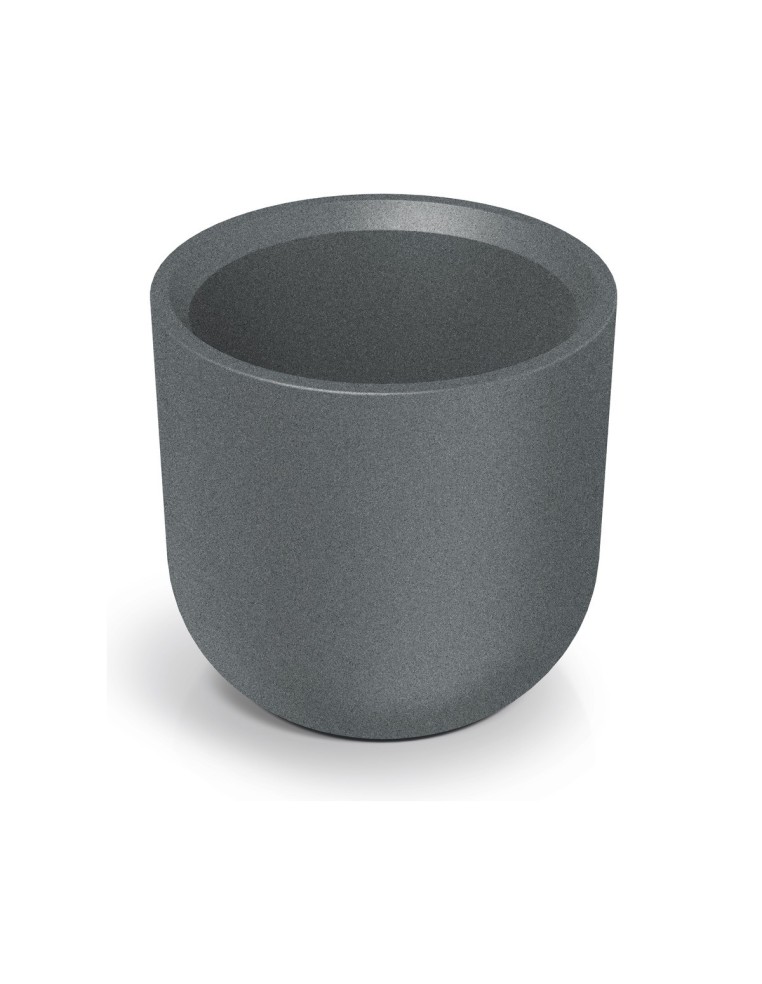 Blumentopf rund Ø48 × 48 cm Steinoptik, 35 L – Granit hell | Töpferkönig