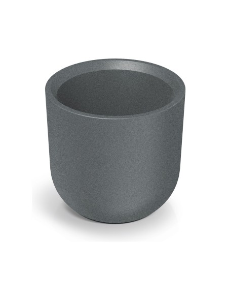 Blumentopf rund Ø48 × 48 cm Steinoptik, 35 L – Granit hell | Töpferkönig