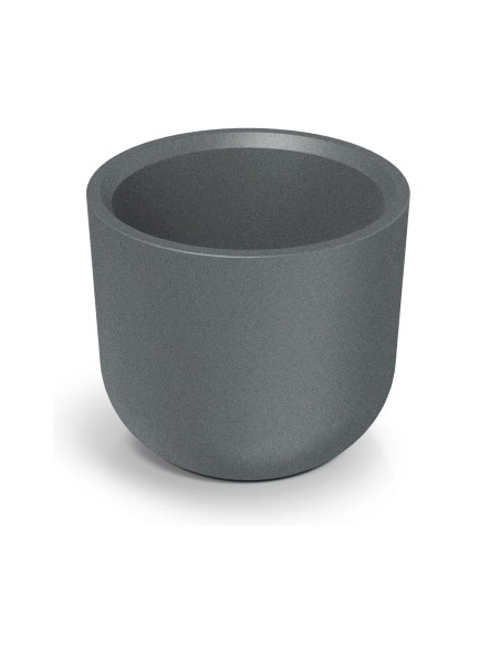 Pflanzkübel rund Ø60 × 55 cm Steinoptik, 64 L – Granit hell | Töpferkönig