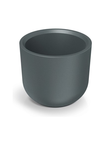 Pflanzkübel rund Ø60 × 55 cm Steinoptik, 64 L – Graphit | Töpferkönig
