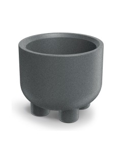 Blumentopf rund Ø48 × 42 cm Steinoptik, 30 L – Granit hell | Töpferkönig