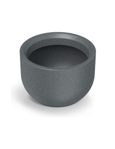 Blumentopf rund Ø40 × 30 cm Steinoptik, 25 L – Granit hell | Töpferkönig