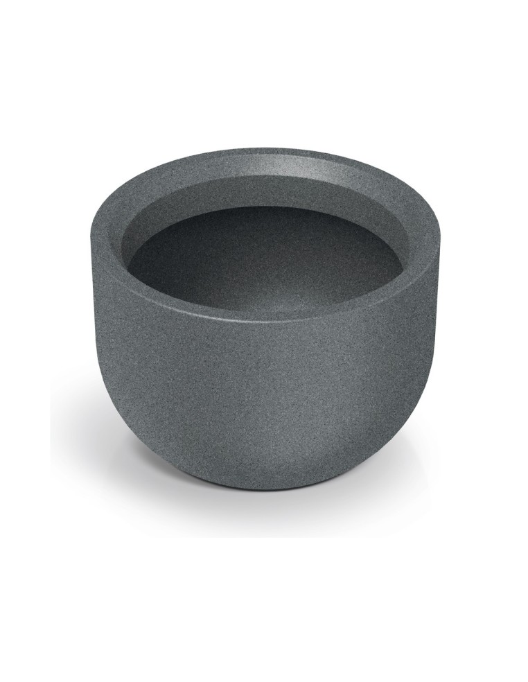 Blumentopf rund Ø40 × 30 cm Steinoptik, 25 L – Granit hell | Töpferkönig