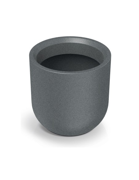 Blumentopf rund Ø40 × 40 cm Steinoptik, 37 L – Granit hell | Töpferkönig