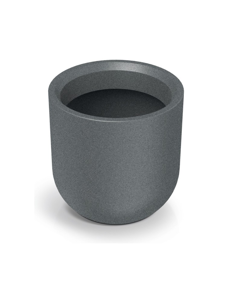 Blumentopf rund Ø40 × 40 cm Steinoptik, 37 L – Granit hell | Töpferkönig