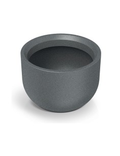 Blumentopf rund Ø48 × 35 cm Steinoptik, 47 L – Granit hell | Töpferkönig