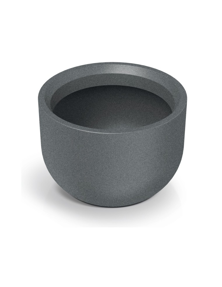 Blumentopf rund Ø48 × 35 cm Steinoptik, 47 L – Granit hell | Töpferkönig