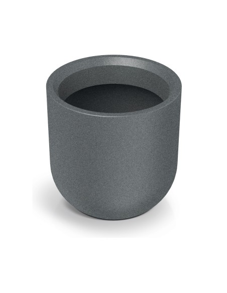 Blumentopf rund Ø48 × 48 cm Steinoptik, 69 L – Granit hell | Töpferkönig