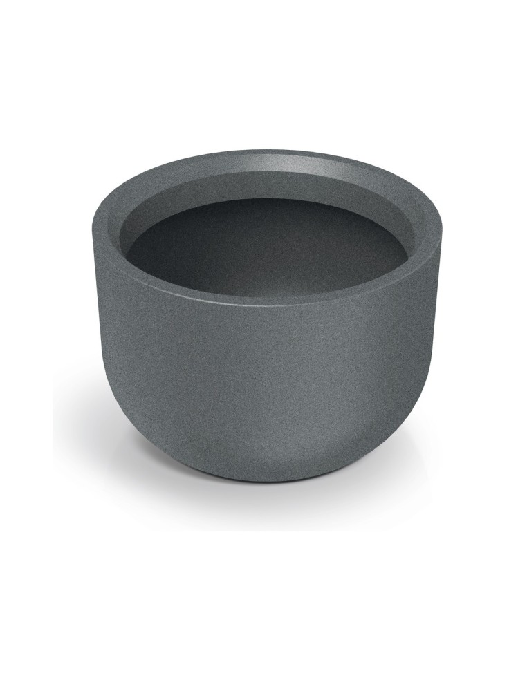 Pflanzkübel rund Ø60 × 42 cm Steinoptik, 92 L – Granit hell | Töpferkönig