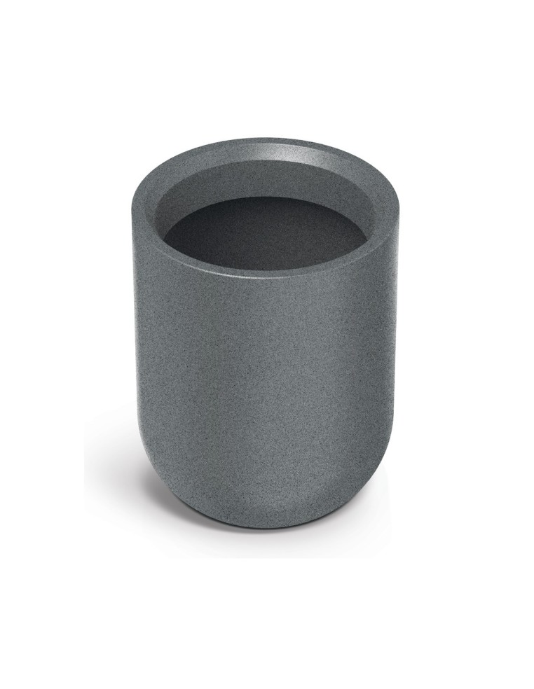 Blumenkübel rund Ø39 × 50 cm Steinoptik, 40 L – Granit hell | Töpferkönig