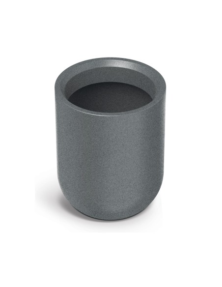 Blumenkübel rund Ø39 × 50 cm Steinoptik, 40 L – Granit hell | Töpferkönig