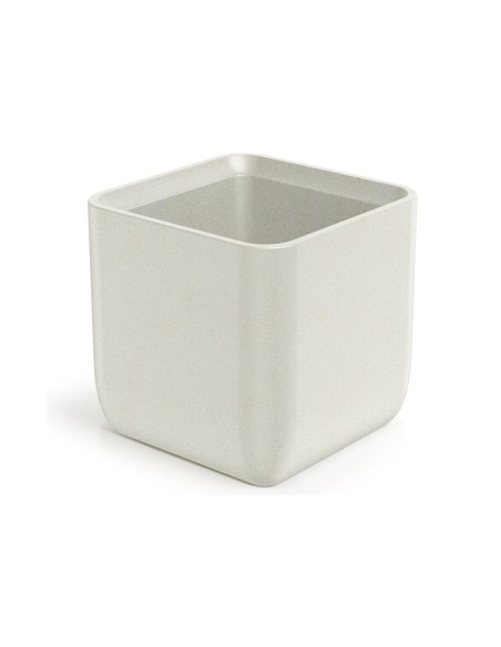 Blumentopf eckig 40 × 40 × 38 cm Steinoptik, 23 L – Sand | Töpferkönig