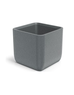 Blumentopf eckig 48 × 48 × 45 cm Steinoptik, 42 L – Granit hell | Töpferkönig